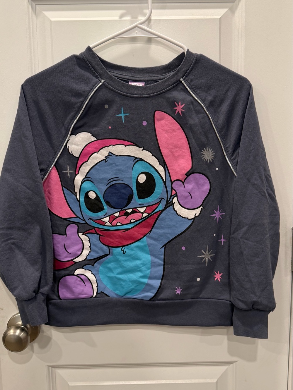Kids Stitch Holiday Sweatshirt - Navy